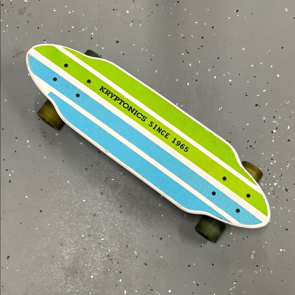 Kryptonics Board “Since 1965” 26" Classic Cutaway Cruiser Wooden Skateboard Used